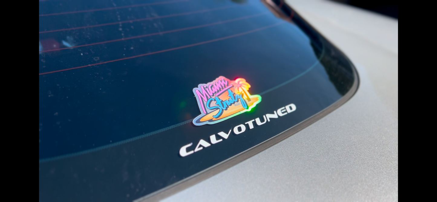Limited Edition Miami Streetz Holographic Sticker