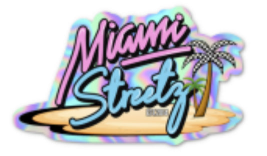 Limited Edition Miami Streetz Holographic Sticker