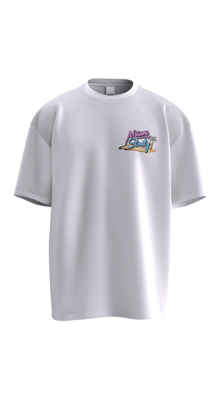 Miami Streetz Plain White Tee